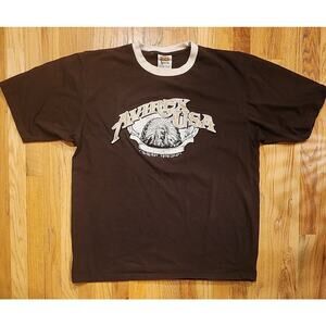 Avirex USA Vintage Y2K Wolfpack Native American Headdress T-Shirt Mens Size XXL